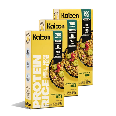 Kaizen Mediterranean Protein Rice, 20g Protein, Low Carb (6g Net Carbs), Keto-Friendly,