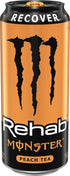 15.5 Pack 15 Monster Rehab Peach Tea + Energy, Energy Drink, Ounce | Energy Iced Tea