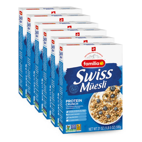 Familia Swiss Muesli Protein Crunch, Energy-Packed Cereal with Superseeds & Honey, 21oz