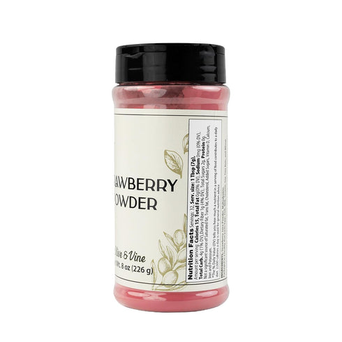 (8 Olive & Vine Strawberry Powder, Sweet & Fruity, For Smoothies & Baking, Rich Tradition, Authentic Taste, For Global