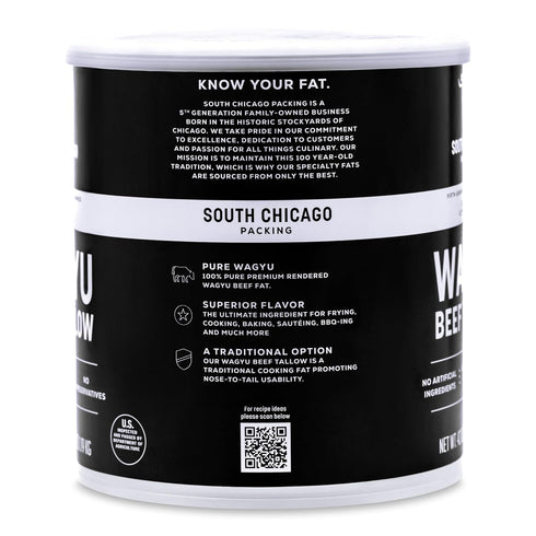 Packing 100% 42 South Chicago Pure Wagyu Beef Tallow, Ounces Paleo & Keto Friendly Cooking Fat for Searing, Sauting