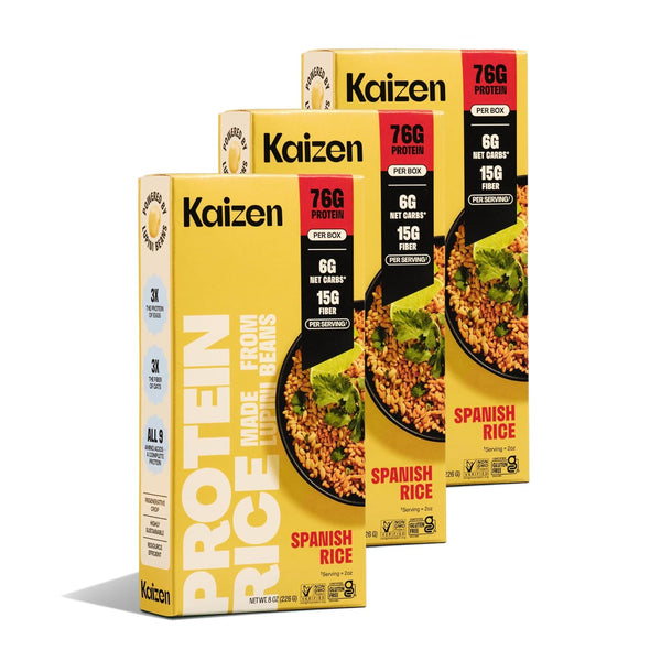 Kaizen Spanish Protein Rice, 20g Protein, Low Carb (6g Net Carbs), Keto-Friendly,