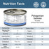 6 PACK Frozen, 6.0 oz COLES PATAGONIAN SALMON IN SPRING WATER - Fresh Caught, Never Boneless, Canned Salmon, Canned