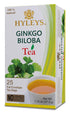 Hyleys Ginkgo Biloba Green Tea, Brain Support Blend with Citrus, 100% Natural, 25 Tea Bags