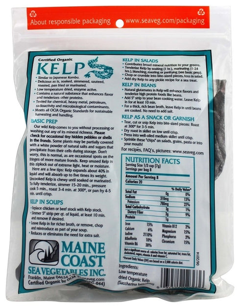 Organic Kelp & Kombu Bag - Maine Coast