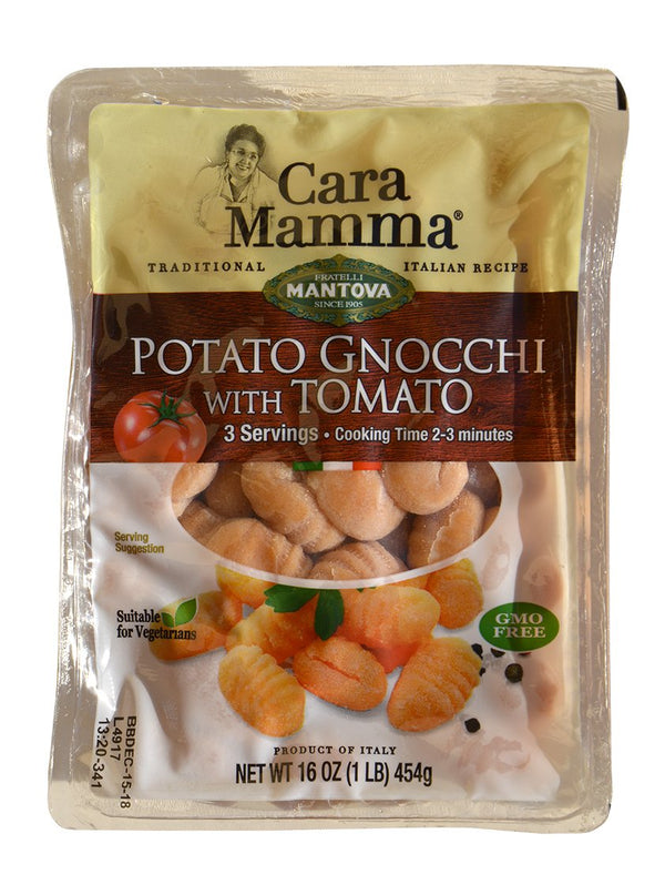 Mantova Sundried Tomato Potato Gnocchi, 1 lb Packs (Pack of 6) -