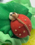 Generic Easter Sugar Egg Yellow, Rose & Ladybug by Schoene Schaetze