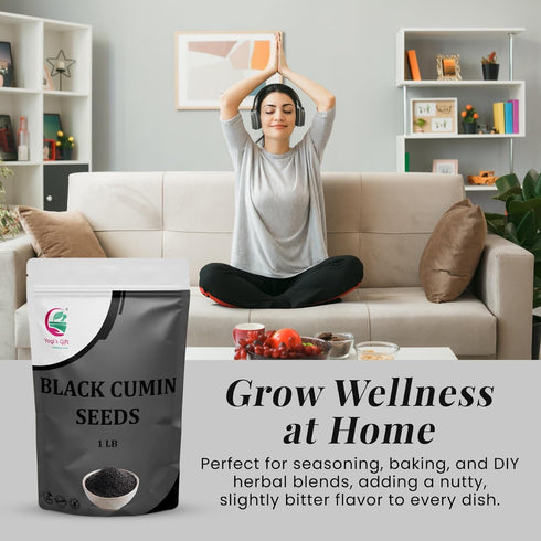 1 LB, 100% Black Cumin Seeds Nigella Sativa, Pure & Natural, Premium Quality Kalonji Seeds, Perfect for Seasoning