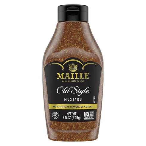 Maille Mustard for Marinades, Mustard Sauce and Tasty Recipes Old Style Squeeze