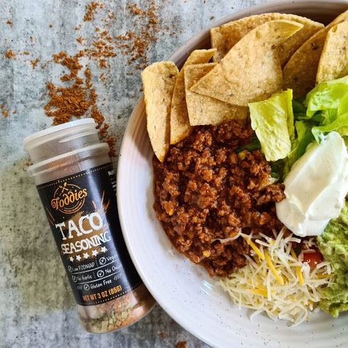 Foddies Taco Seasoning, Low FODMAP, Gluten Free, No Onion No Garlic, Vegan, IBS Friendly