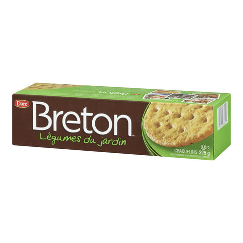 Dare 8-ounces (Pack of6) Breton Crackers Mini Garden Vegetable