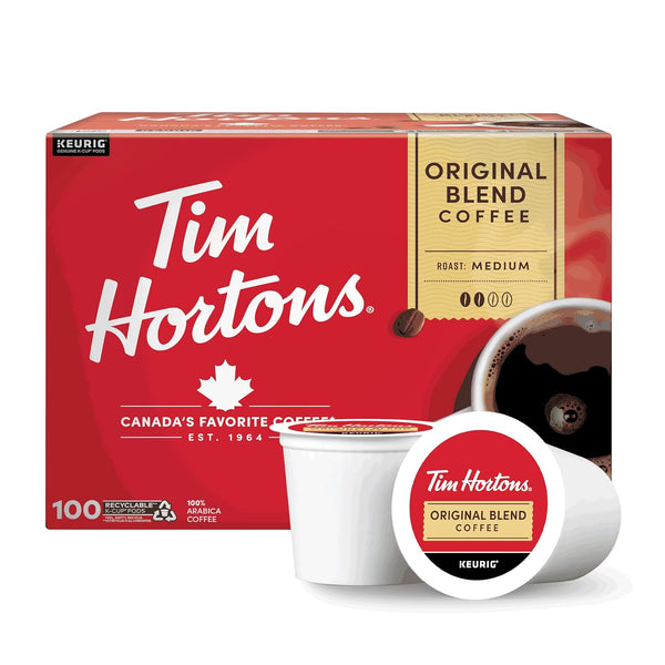 Tim Hortons Original Blend, Medium Roast Coffee, Single-Serve K-Cup Pods Compatible with
