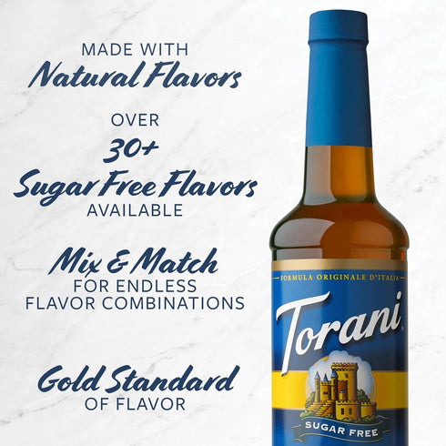 25.4 (Pack 4) Torani Sugar Free Syrup, Vanilla, Ounce