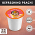 22 Counts Crazy Cups Peach Cider Pods, Sweet Peach Cider Drink, Single Serve Pods for keurig k cups machine