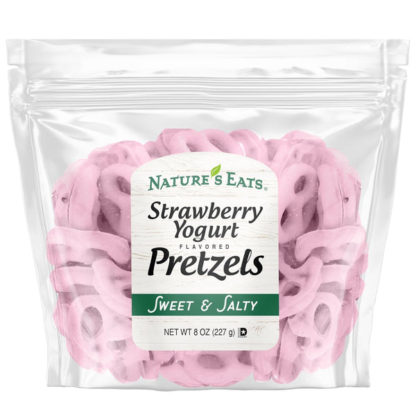 Nature's Eats Strawberry Yogurt Flavored Pretzels 8oz