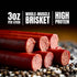 7-Pepper 100% 3oz 10-Pack 18g Primal Eats Beef Brisket Meat Sticks, - Lean Meat Protein Keto, Paleo, Carnivore, Gluten