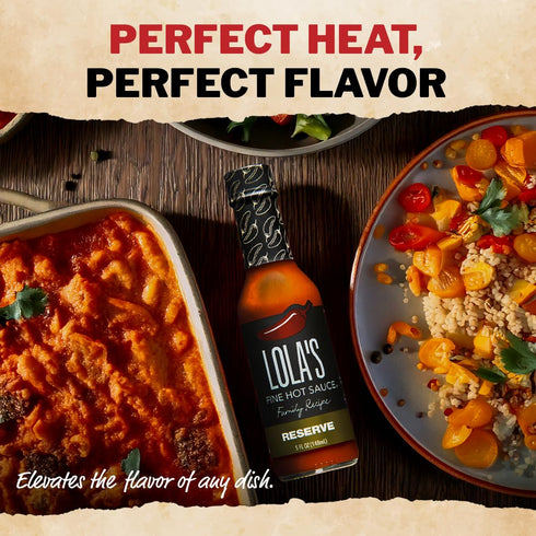 0 0g 5 Oz (Pack 1) Lolas Family Reserve Hot Sauce | Carolina Reaper & Habanero Blend | Ultra Spicy | Calories, Fat, Low
