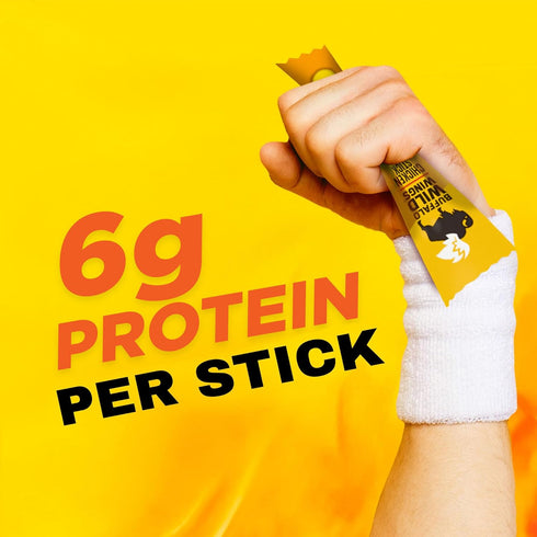 6g 0.97 oz. (24 Count) Slim Jim Giant Chicken Sticks, Buffalo Wild Wings Buffalo Style, Protein per Stick