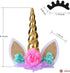 Unicorn Cake Topper, Handmade Party Decoration Supplies with Gold Horn for Birthday, Baby Shower, Wedding