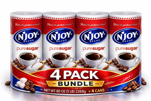 Generic N'JOY Pure Sugar, 4 Pack Bundle, 4 Cans