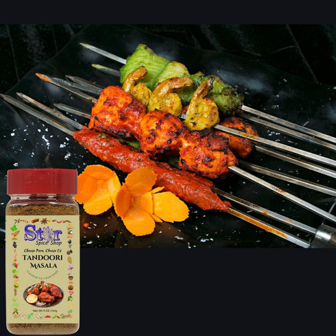 Star Spice Shop -Tandoori Masala Indian All Natural, Vegan | No Colors | Gluten Friendly | NON-GMO| Kosher | Indian Origin Tandoori Masala - 5OZ