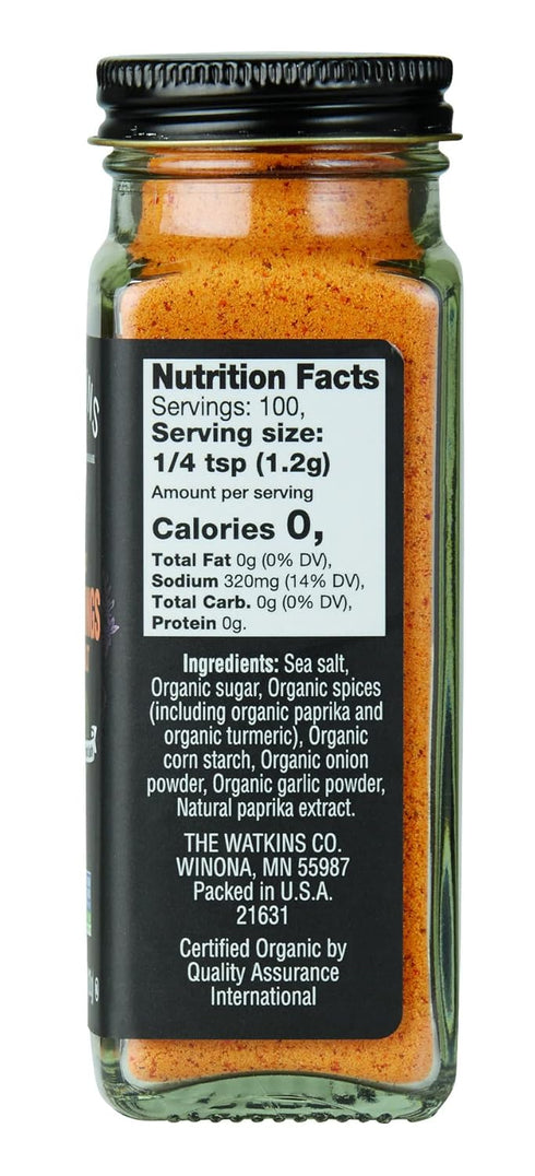 4.2 Pack 3 Watkins Organic Seasonings with Salt, Ounce