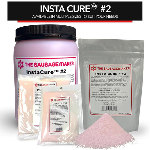 #2, 8 Oz Insta Cure Pink Curing Salt, Prague Powder, Quick Cure For Meat, Sausage, Made In USA - The Sausage Maker