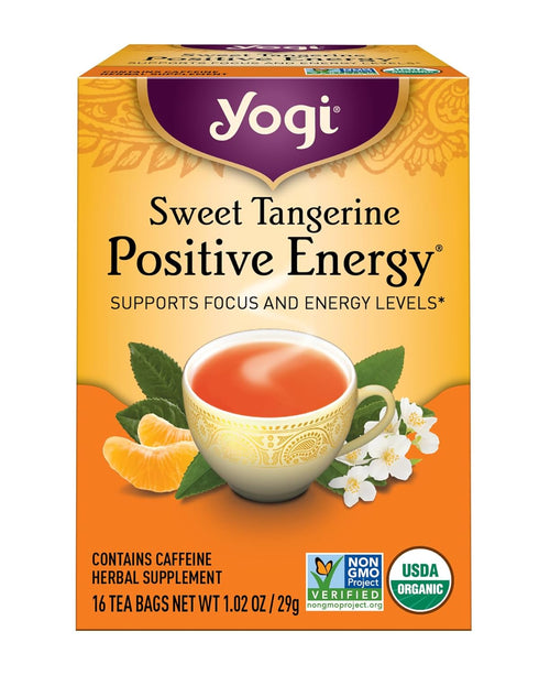 by Yogi Yogi Sweet Tangerine Positive Energy, 16 Tea Bags, Packaging May Vary (Pack