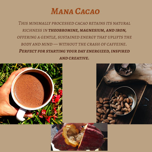 Mana Cacao 100% Pure Ceremonial Cacao | Costa Rican, Small-Batch, Minimally Processed, Rich in Theobromine