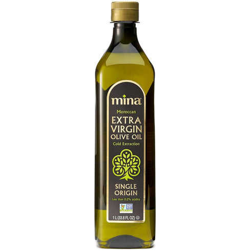 Mina Moroccan Olive Oil Extra Virgin 33.8 Fl Oz, New Harvest, Polyphenol