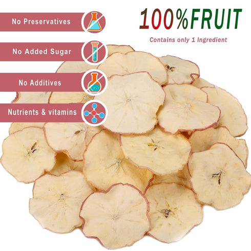 WZQLAOYS 7oz/200g,No Dried Apples,Dehydrated Apple Slices Sugar Added,for Healthy Snacking Potpourri and Bowl Fillers