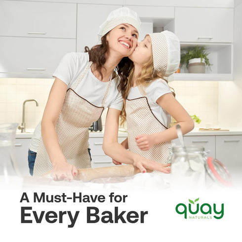 1lb Quay Naturals Pure Baking Soda - Aluminum-Free, Food-Grade, Multi-Purpose - For Baking, Cleaning & Deodorizing