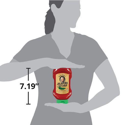20 3-Pack Mama Selita's Red Gold Jalapeno Tomato Ketchup, Gluten Free, No Drip Easy Squeeze Ounce Bottles
