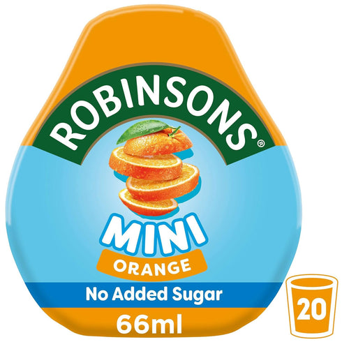 Robinsons 6 Count Mini - No Added Sugar - Low Calorie - Orange