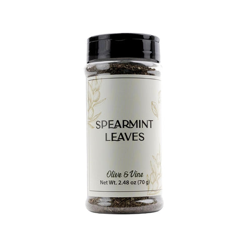 Olive & Vine Spearmint Leaves, Refreshing Mint Flavor, Use in Teas, Salads,