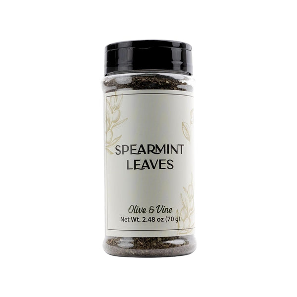 Olive & Vine Spearmint Leaves, Refreshing Mint Flavor, Use in Teas, Salads,