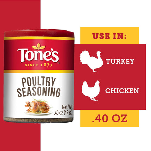 Tone's Poultry Seasoning, 0.40 Ounce