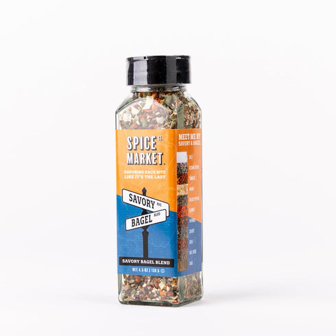 Spice St. Market 4.5 - Savory Bagel Blend All-Purpose Seasoning with Sesame Seeds, Onion, Garlic, and Spices, ounce