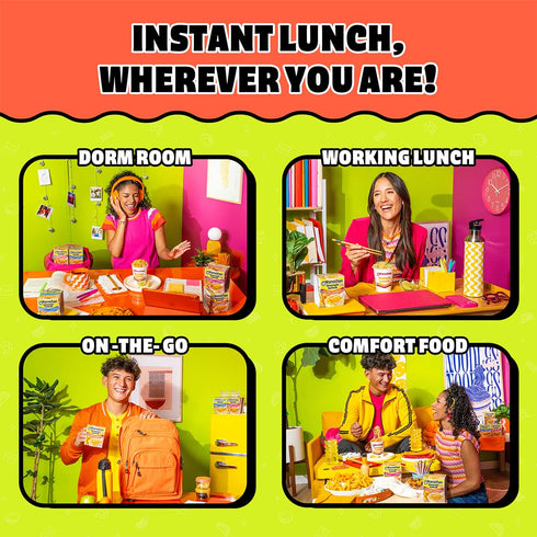 3 2.25 Oz. (12 Pack) Maruchan Instant Lunch Ramen Noodles, Lime Chili Chicken Flavor Japanese-Style Instant Noodle