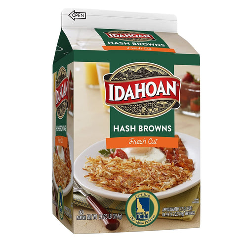 Idahoan Fresh Cut Premium Hash Browns (1 Carton), 2.12 Pound (Pack of
