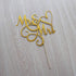 Gold Glitter Mr & Mrs Cake Topper - Wedding, Engagement, Anniversary Cake Decorations