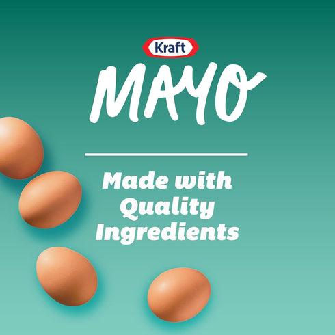Kraft 30 oz Real Mayo Creamy & Smooth Mayonnaise, for a Keto and Low Carb Lifestyle, fl Jar