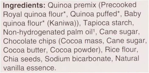 165 GOGO QUINOA Dark Chocolate Chip Quinoa Cookies, GR