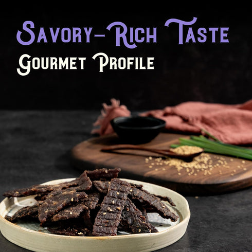 Pack 3oz (85g) Meat Artisan Beef Jerky - Australian Wagyu Steakhouse and Asian BBQ Style - High Protein Snack - Gluten