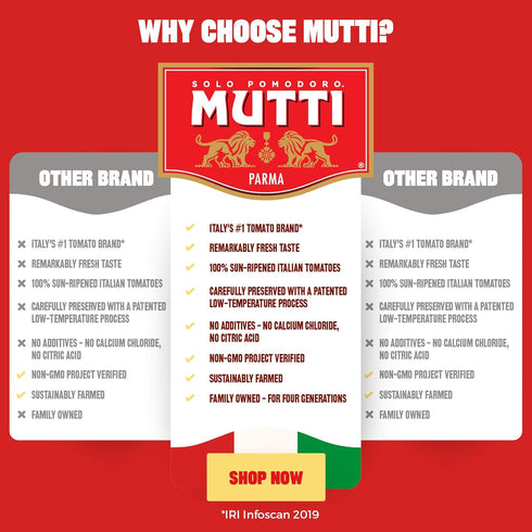 14 oz (Pack 6) Mutti - Sauce for Pizza Positano, Garlic and Oregano