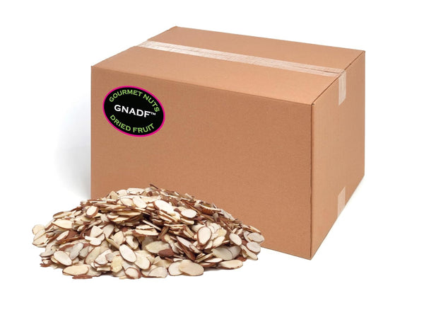 GNADF | Natural Sliced Almonds | Available in 5, 10, 25 Lb.