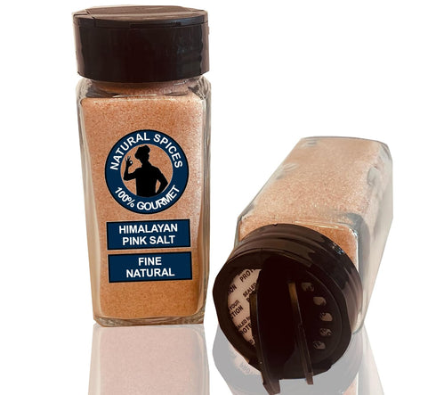 Natural Himalayan Pink Salt with Shaker, Organic Himalayan Salt, Fine Ground Table