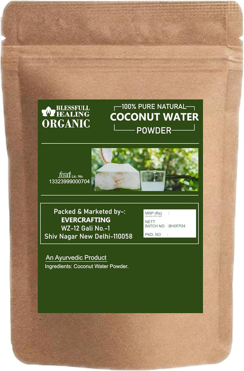 Blessfull Healing 100% 100 3.52 oz Organic Coconut Water Powder Pure Natural Gram /