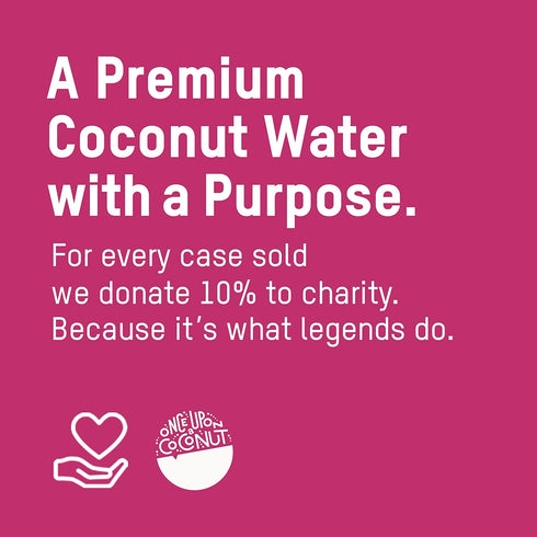 10.8 Oz (Pack 12) Once Upon a Coconut Sparkling Coconut Water + Energy - Low Calorie All-Natural Drink