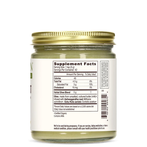 7.5 oz. Banyan Botanicals Brain Boost - Organic Herbal Ghee to Support Brain Health* Ayurvedic Nerve Support Supplement